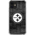 NFL Pittsburgh Steelers Black & White iPhone 12 Clear Case