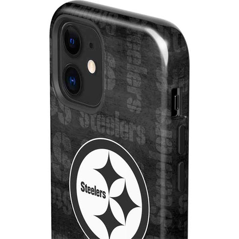 NFL Pittsburgh Steelers Black & White iPhone 12 Impact Case