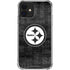NFL Pittsburgh Steelers Black & White iPhone 12 Mini Clear Case