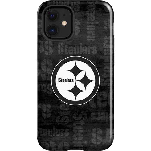 NFL Pittsburgh Steelers Black & White iPhone 12 Mini Impact Case
