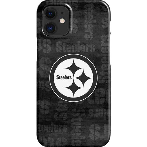 NFL Pittsburgh Steelers Black & White iPhone 12 Mini Lite Case