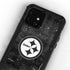 NFL Pittsburgh Steelers Black & White iPhone 12 Mini Waterproof Case