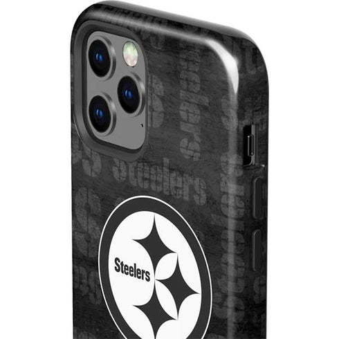 NFL Pittsburgh Steelers Black & White iPhone 12 Pro Impact Case