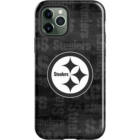 NFL Pittsburgh Steelers Black & White iPhone 12 Pro Max Impact Case