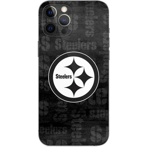 NFL Pittsburgh Steelers Black & White iPhone 12 Pro Max Skin