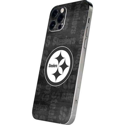 NFL Pittsburgh Steelers Black & White iPhone 12 Pro Max Skin