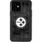 NFL Pittsburgh Steelers Black & White iPhone 12 Waterproof Case