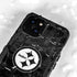 NFL Pittsburgh Steelers Black & White iPhone 13 Mini Waterproof Case