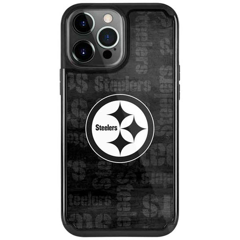 NFL Pittsburgh Steelers Black & White iPhone 13 Pro Cargo Case