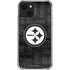 NFL Pittsburgh Steelers Black & White iPhone 15 Plus Clear Case