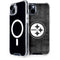 NFL Pittsburgh Steelers Black & White iPhone 15 Plus MagSafe Case