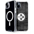 NFL Pittsburgh Steelers Black & White iPhone 15 Plus MagSafe Case