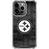 NFL Pittsburgh Steelers Black & White iPhone 14 Pro Clear Case