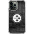 NFL Pittsburgh Steelers Black & White iPhone 14 Pro Max Clear Case