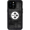NFL Pittsburgh Steelers Black & White iPhone 14 Pro Max Waterproof Case