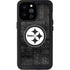NFL Pittsburgh Steelers Black & White iPhone 14 Pro Max Waterproof Case