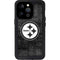 NFL Pittsburgh Steelers Black & White iPhone 14 Pro Waterproof Case