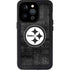 NFL Pittsburgh Steelers Black & White iPhone 14 Pro Waterproof Case