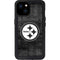NFL Pittsburgh Steelers Black & White iPhone 15 Plus Waterproof Case