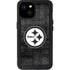 NFL Pittsburgh Steelers Black & White iPhone 15 Plus Waterproof Case