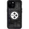 NFL Pittsburgh Steelers Black & White iPhone 15 Waterproof Case