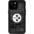NFL Pittsburgh Steelers Black & White iPhone 15 Waterproof Case