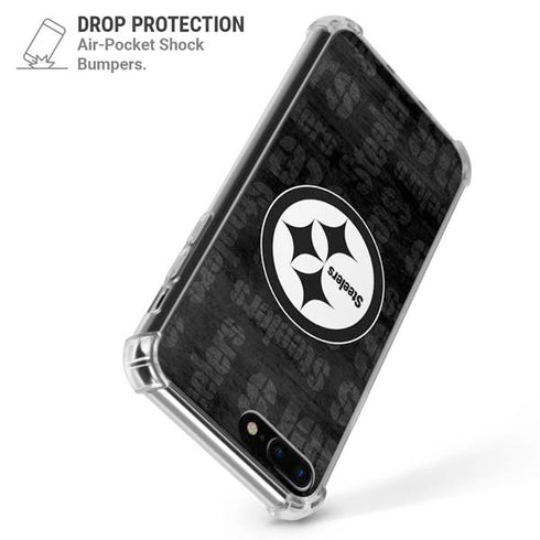 NFL Pittsburgh Steelers Black & White iPhone 7/8 Plus Clear Case