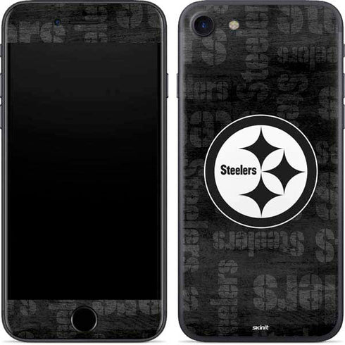 NFL Pittsburgh Steelers Black & White iPhone 7 Skin