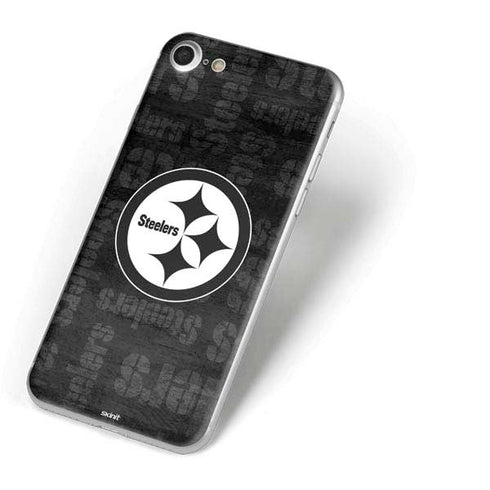 NFL Pittsburgh Steelers Black & White iPhone 7 Skin