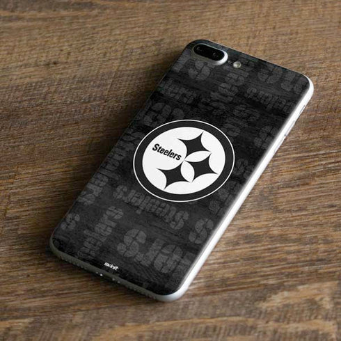 NFL Pittsburgh Steelers Black & White iPhone 8 Plus Skin