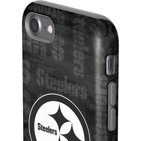 NFL Pittsburgh Steelers Black & White iPhone SE (2nd & 3rd Gen) Pro Case