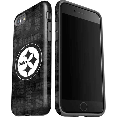 NFL Pittsburgh Steelers Black & White iPhone SE (2nd & 3rd Gen) Pro Case
