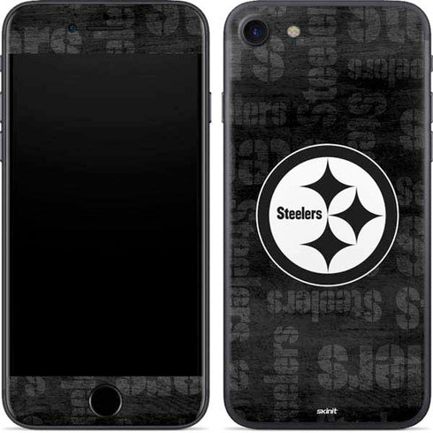 NFL Pittsburgh Steelers Black & White iPhone SE (2nd & 3rd Gen) Skin