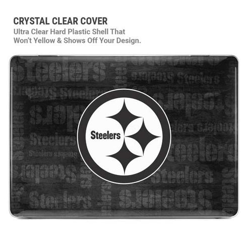NFL Pittsburgh Steelers Black & White MacBook Air 15in (2023-2025) Case plus Skin