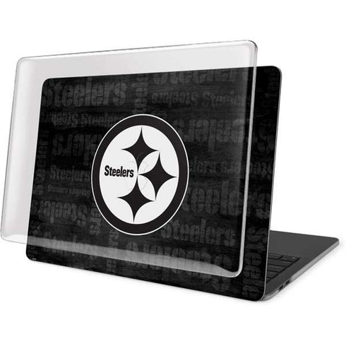 NFL Pittsburgh Steelers Black & White MacBook Pro 13in (2020) Case plus Skin