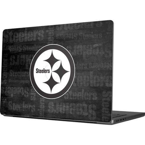 NFL Pittsburgh Steelers Black & White MacBook Pro 14in (2021-24) Skin