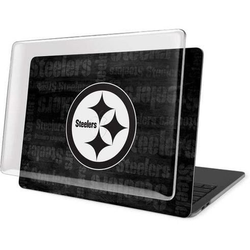 NFL Pittsburgh Steelers Black & White MacBook Pro 16in (2019-20) Case plus Skin