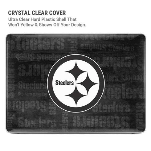 NFL Pittsburgh Steelers Black & White MacBook Pro 16in (2021-25) Case plus Skin