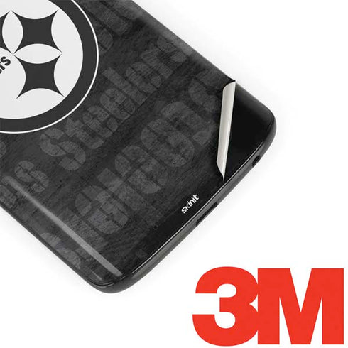 NFL Pittsburgh Steelers Black & White Moto G6 Skin