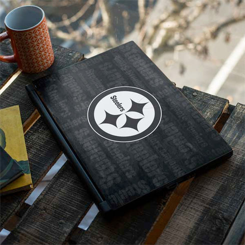 NFL Pittsburgh Steelers Black & White MSI GS65 Stealth Laptop Skin