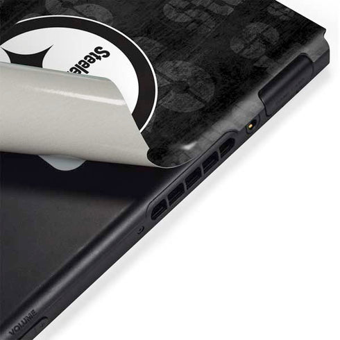NFL Pittsburgh Steelers Black & White Nintendo Switch Bundle Skin