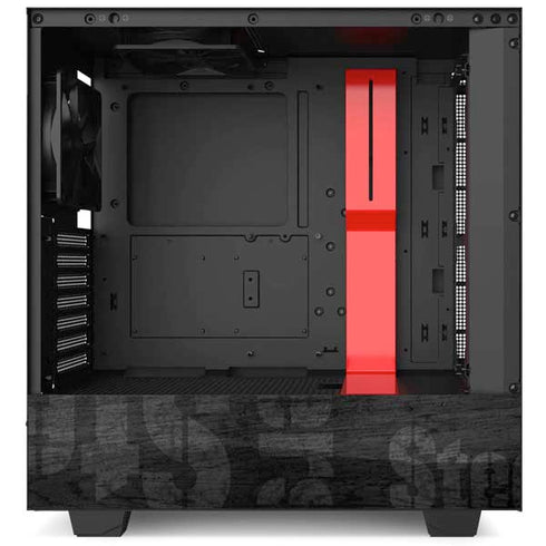 NFL Pittsburgh Steelers Black & White NZXT H510 Compact ATX Mid-Tower Case Skin