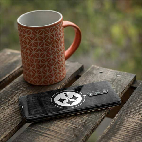 NFL Pittsburgh Steelers Black & White OnePlus 7 Pro Skin