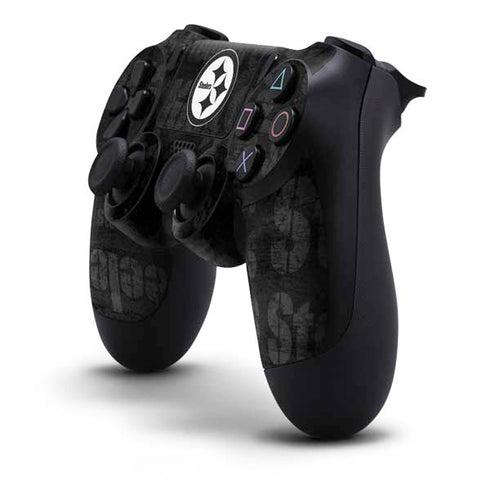 NFL Pittsburgh Steelers Black & White PS4 Controller Skin