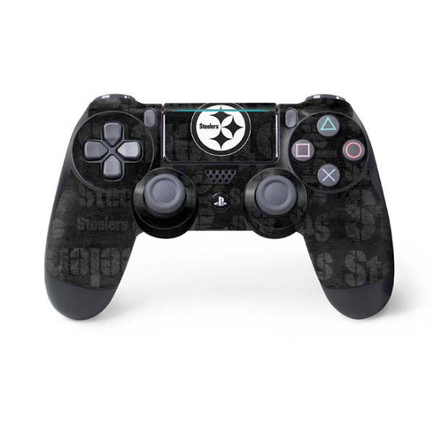 NFL Pittsburgh Steelers Black & White PS4 Pro/Slim Controller Skin