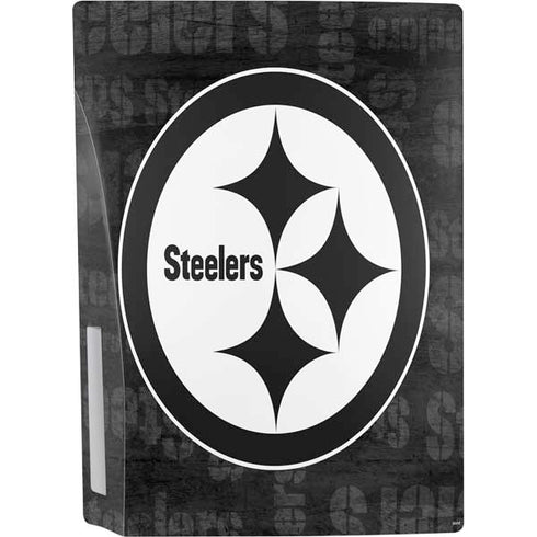 NFL Pittsburgh Steelers Black & White PS5 Bundle Skin