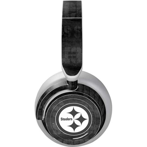 NFL Pittsburgh Steelers Black & White Surface Headphones Skin