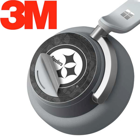 NFL Pittsburgh Steelers Black & White Surface Headphones Skin