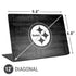 NFL Pittsburgh Steelers Black & White Universal Laptop 12in (9.8 x 6.8in) Skin