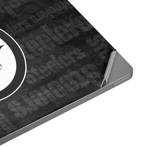 NFL Pittsburgh Steelers Black & White Universal Laptop 17in (13.8 x 10in) Skin